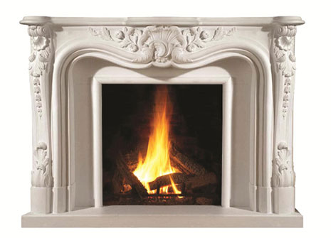 1100 Cast stone fireplace mantel