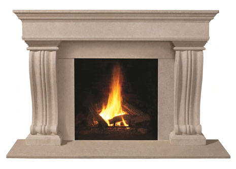 1110.536 Cast stone fireplace mantel