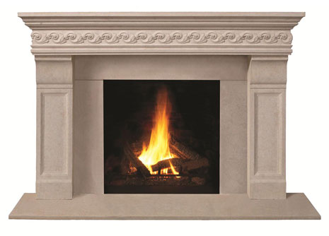 1110S.511 Cast stone fireplace mantel