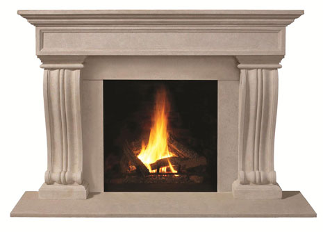 1111.536 Cast stone fireplace mantel