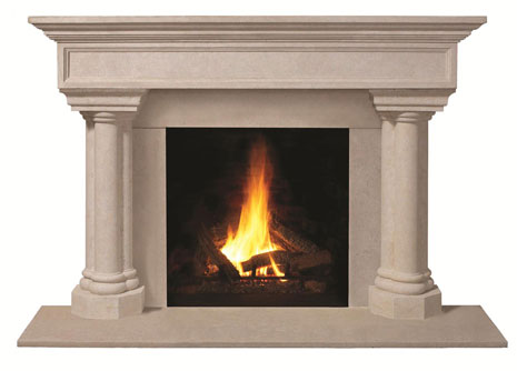 1111.555 Cast stone fireplace mantel