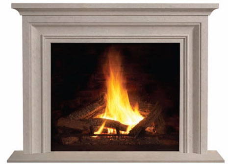 1114L Cast stone fireplace mantel