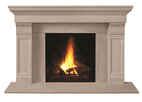 1147.511 Cast stone fireplace mantel