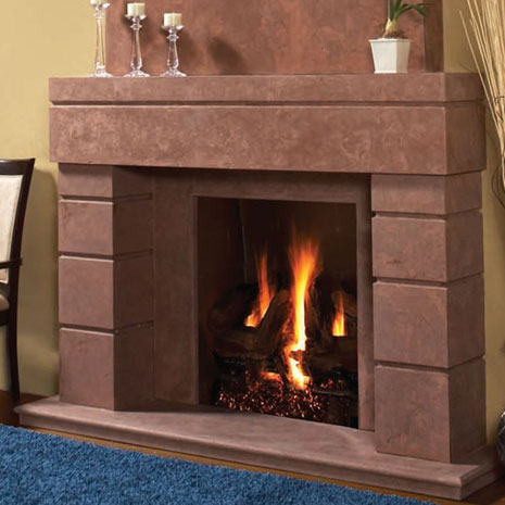7704 Cast stone fireplace mantel