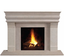 1106.556 stone fireplace mantle surround in Pittsburgh
