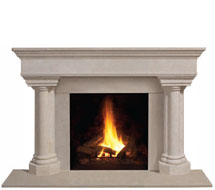 1110.555 stone fireplace mantle surround in Edmonton