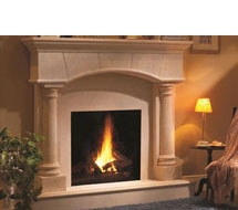 1130.80.531 stone fireplace mantle surround in Queens NYC