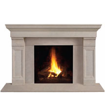 1147.511 stone fireplace mantle surround in San Francisco