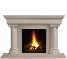 1147.555 stone fireplace mantle surround in Calgary
