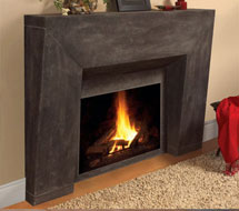 7703 stone fireplace mantle surround in Calgary