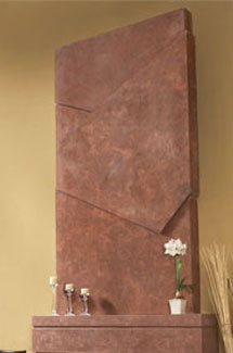 Soho stone fireplace overmantle surround in Vancouver